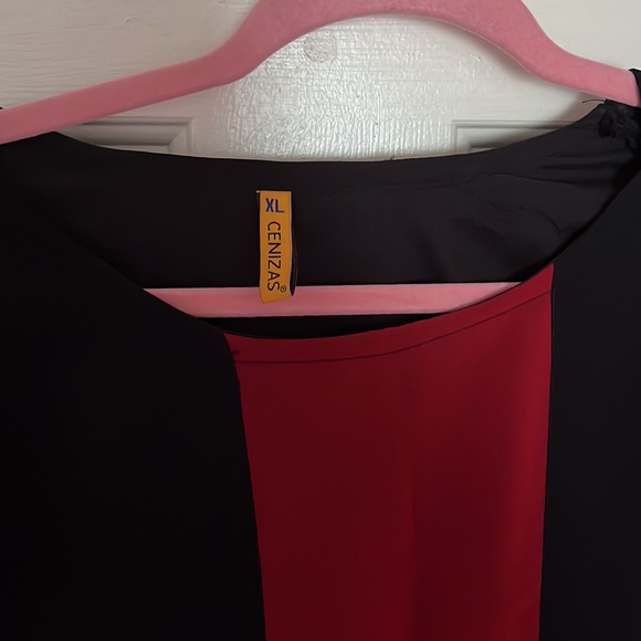 Black and red Kurta - Picture 2 of 2